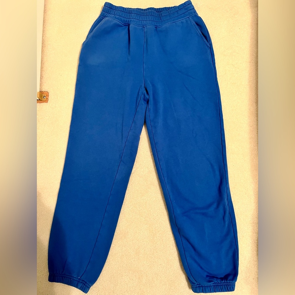 American eagle royal blue jogger sweatpants, thick waistband, size small